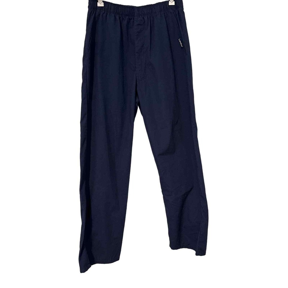Landau‎ Essentials Mens Navy Blue Scrub Pants Classic Fit Elastic Waist SMD